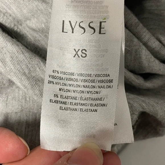 Lysse Gray Marled Knit Open Front Cardigan‎ XS peplum ruffle - Picture 5 of 6